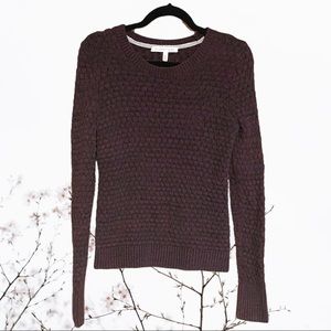 Chunky Waffle Knit Victoria’s Secret Maroon Sweater - Sz S